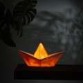Lampka łódka origami - różowa
