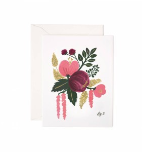 Kartka z kopertą - Raspberry Floral - Rifle Paper Co.