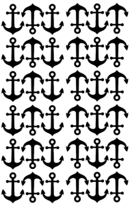 Naklejki ścienne kotwice - czarne