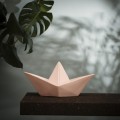 Lampka łódka origami - różowa